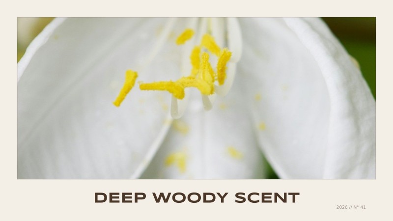 deep woody scent