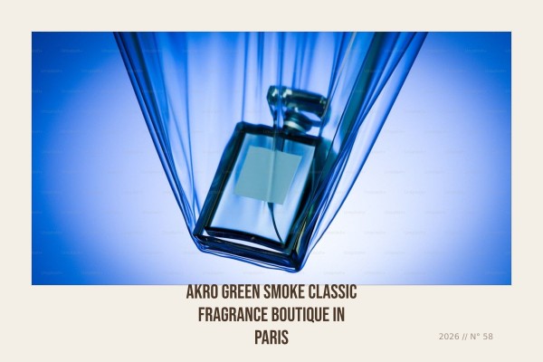 Akro Green Smoke classic fragrance boutique in Paris