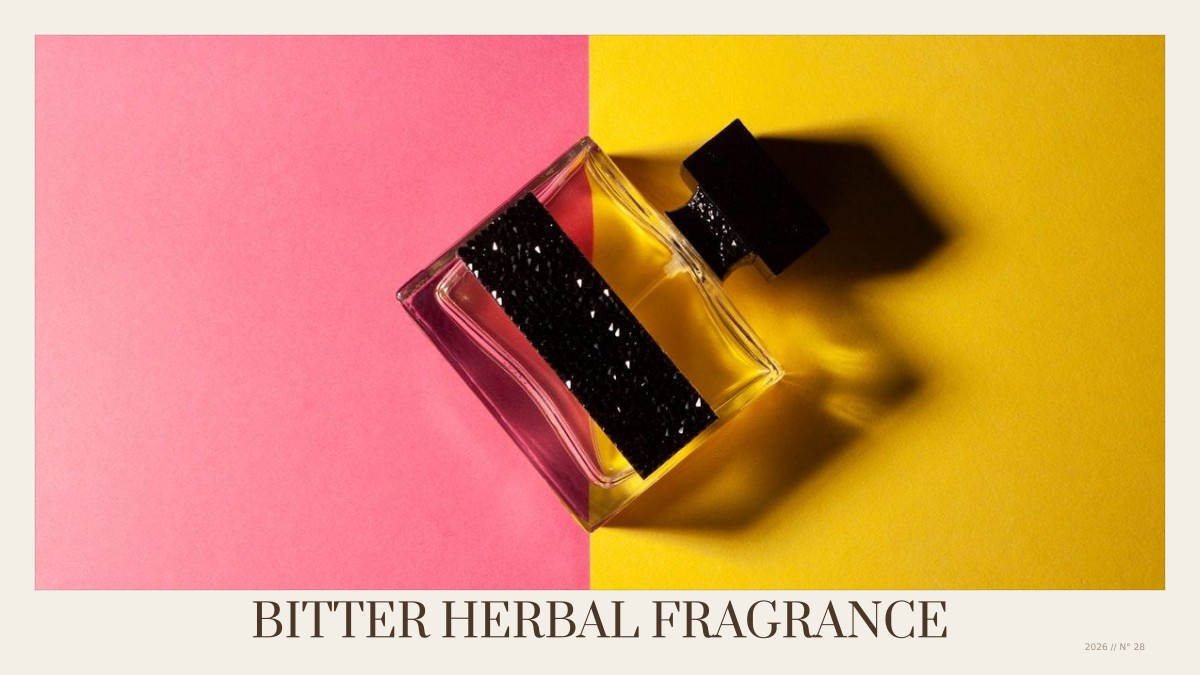 bitter herbal fragrance