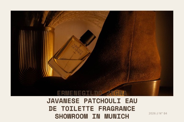 Ermenegildo Zegna Javanese Patchouli Eau de Toilette fragrance showroom in Munich