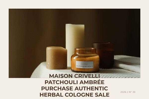 Maison Crivelli Patchouli Ambrée purchase authentic herbal cologne sale