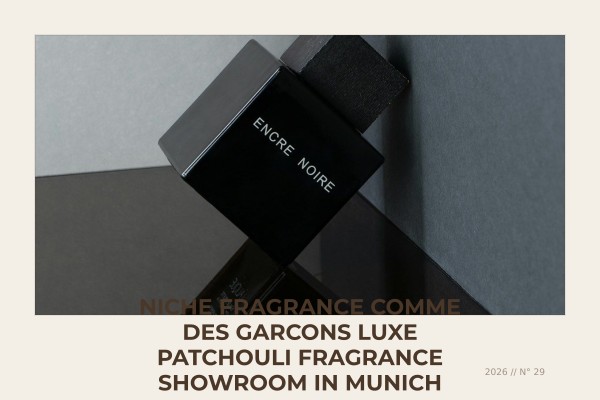 Niche Fragrance Comme des Garcons Luxe Patchouli fragrance showroom in Munich