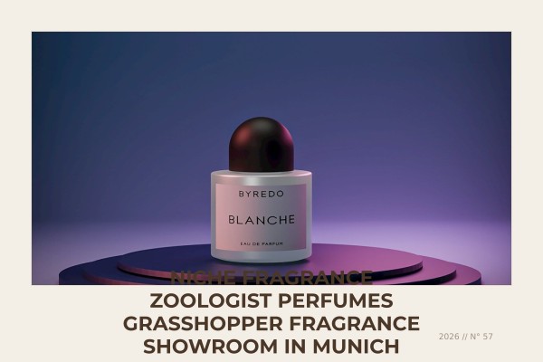 Niche Fragrance Zoologist Perfumes Grasshopper fragrance showroom in Munich